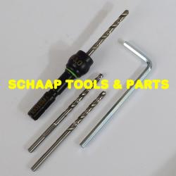 Centrotec Spiraalboor HSS  3,0 mm x 33 mm in boorhouder met 2 reserveboren  CE/M-Set | 493421